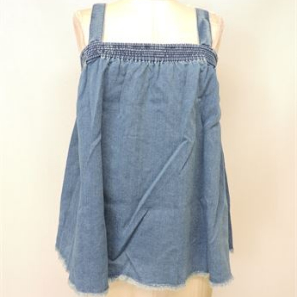 Wilfred Free Estella Denim Top - Medium Indigo - L